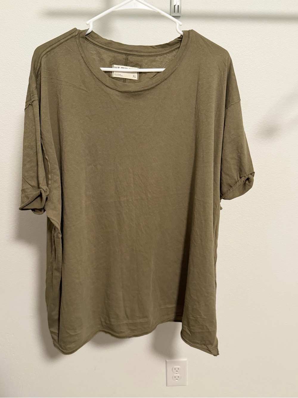 We The Free Olive Crewneck Tee
